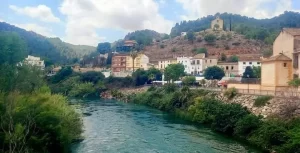 This bar indicates the end point of the white water rafting route in Alicante