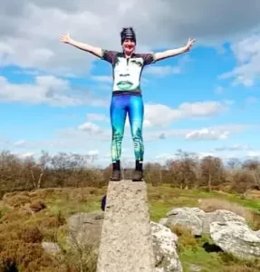 Funky leggings for worn for cycling